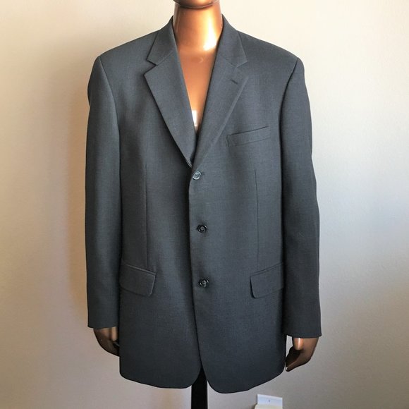 ALFANI 3-Button 100% Wool Blazer 42L - Picture 2 of 11